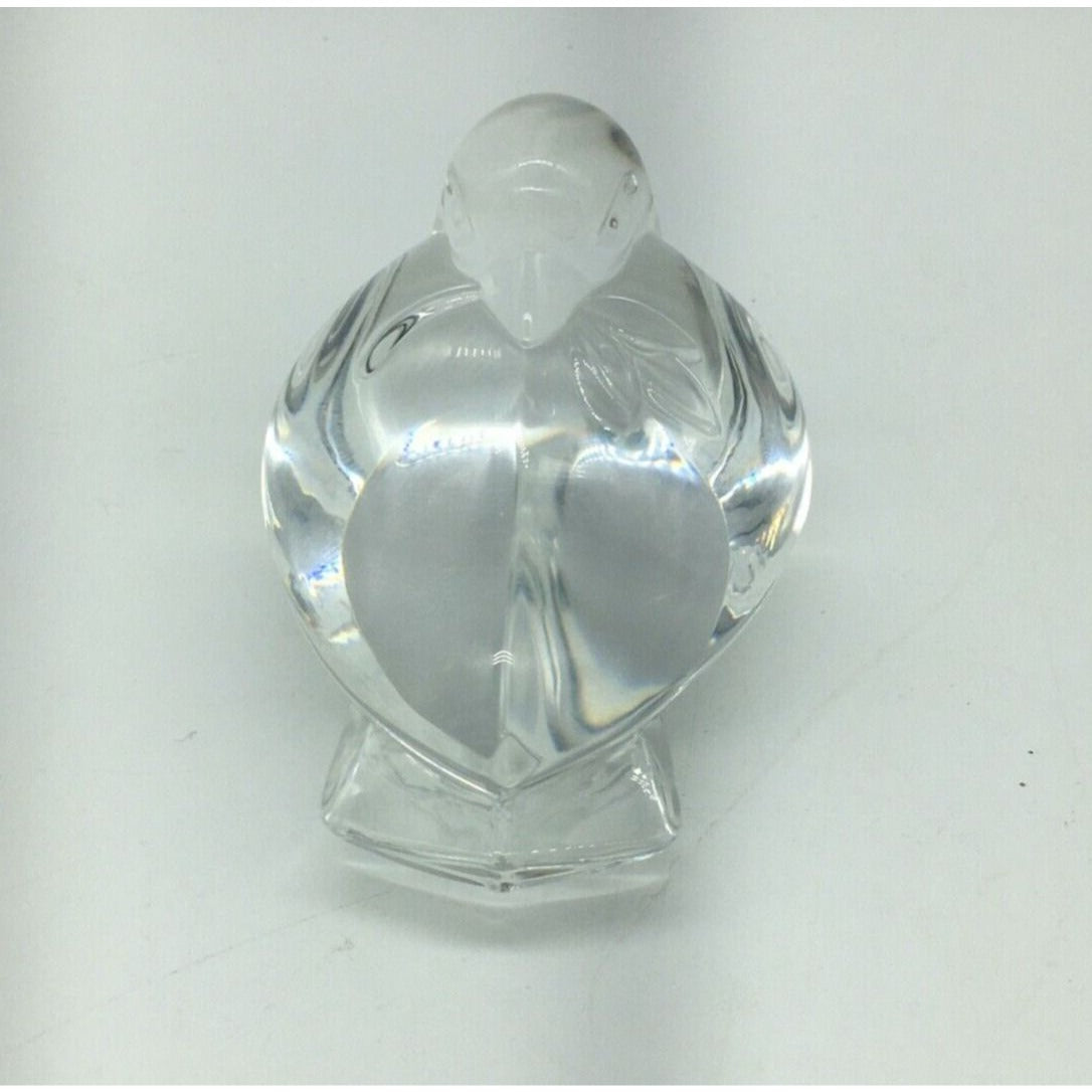 Steuben Crystal Peace Dove Hand Cooler Paperweight 1996 Lloyd Atkins sculpture