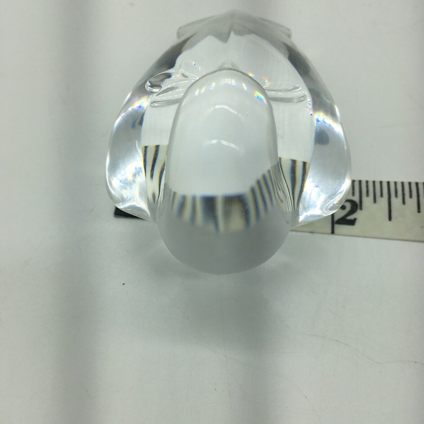Steuben Crystal Peace Dove Hand Cooler Paperweight 1996 Lloyd Atkins sculpture
