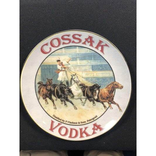 BIA 6 Inch Appetizer Plates 2004 Liquor Labels Themed Porcelain Set Of 5