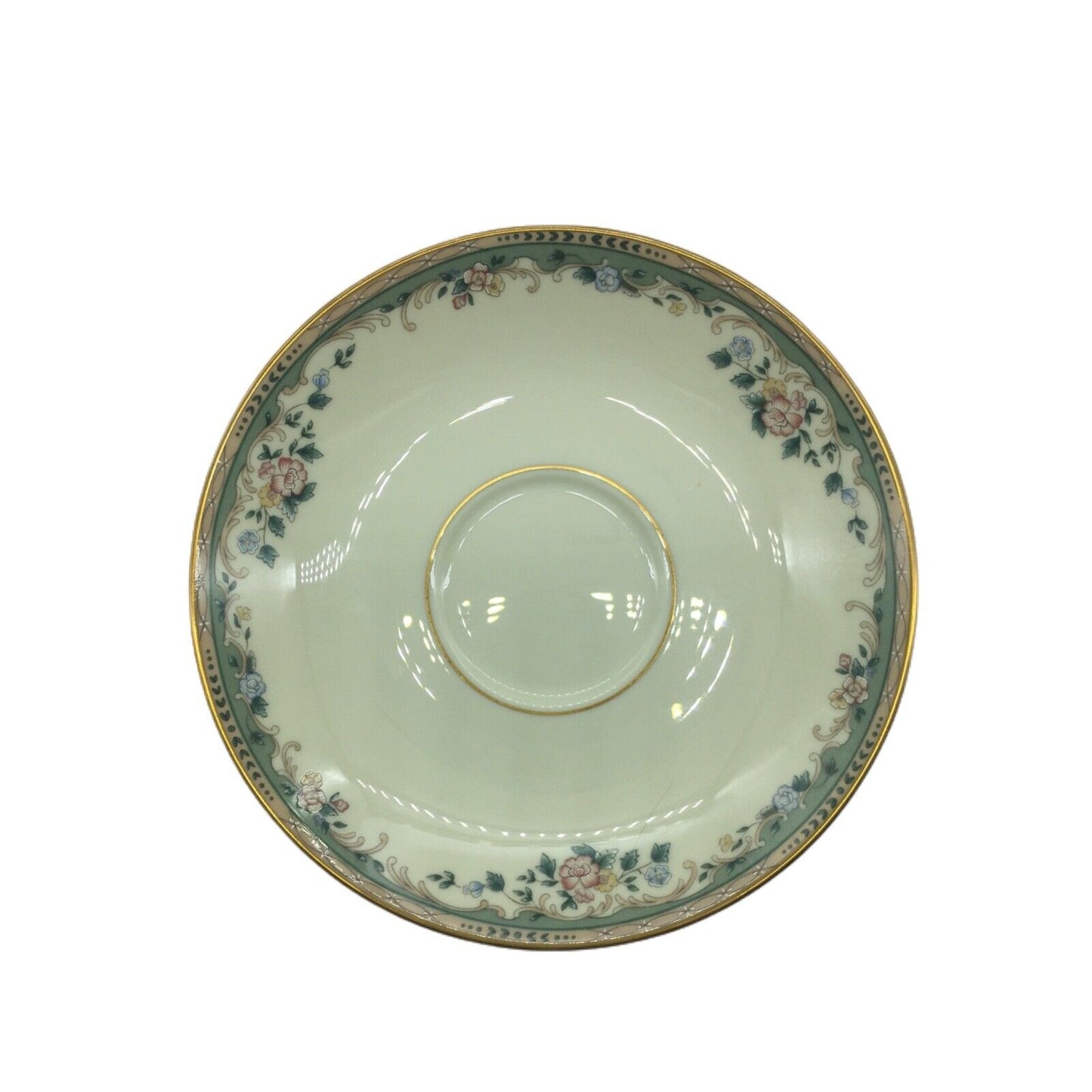 Lenox China Trio Tea Cup Saucer Dessert Spring Vista Pattern Plate Coffee Retire