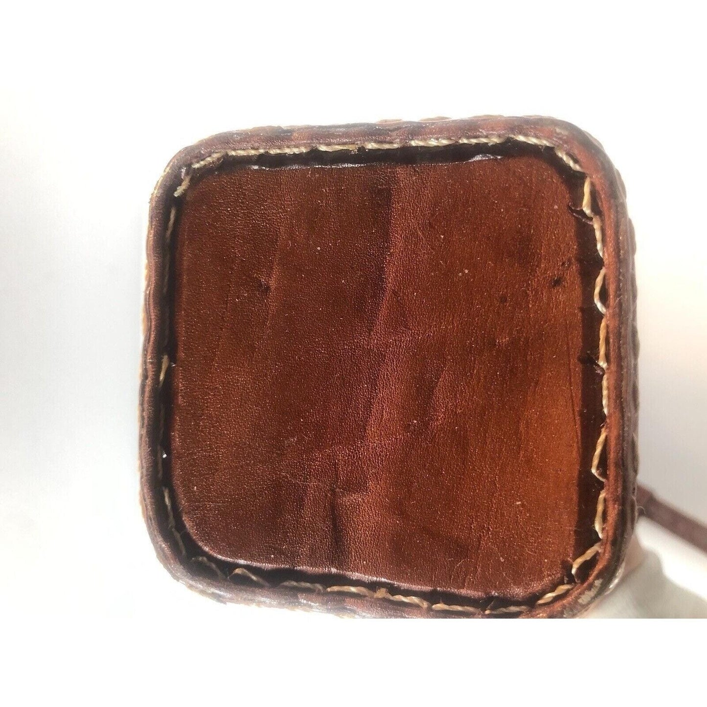 Nicaragua Hand Tooled Leather Bottle Holder/Case With Multi Stamped Designs