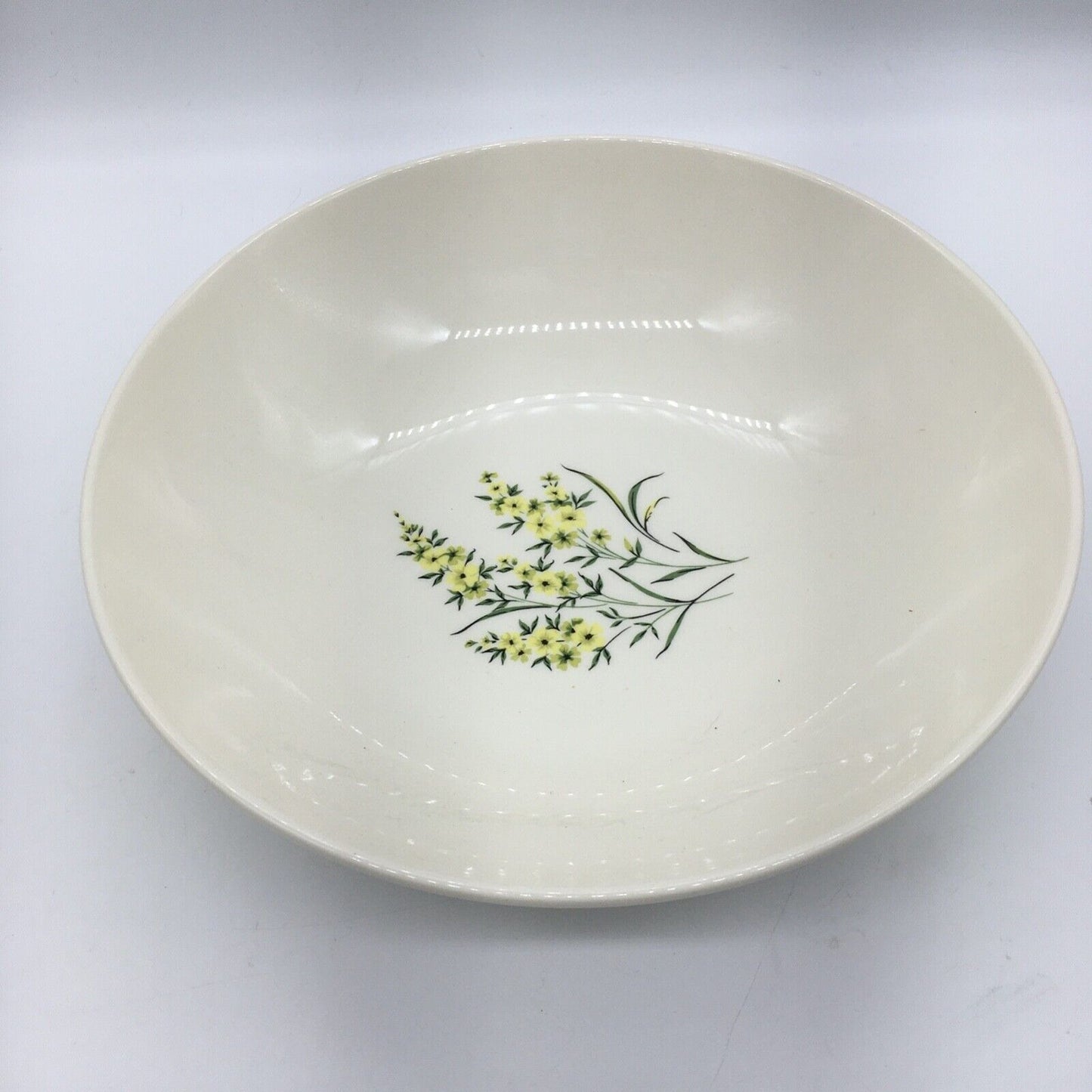 Taylor Smith & Taylor Serving Platter & Bowl Lemon Blossom Sage Green & Yellow