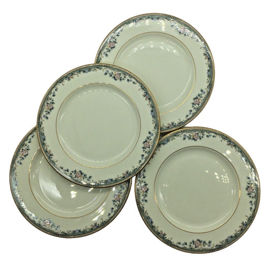 Lenox Retired Spring Vista Pattern 4 Salad Plate Hand Decorated Pattern Vintage