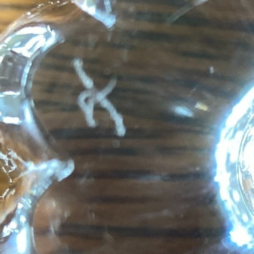 Pair Orrefors Sweden Crystal Taper Candle Stick Holders Jan Johansson Design VTG