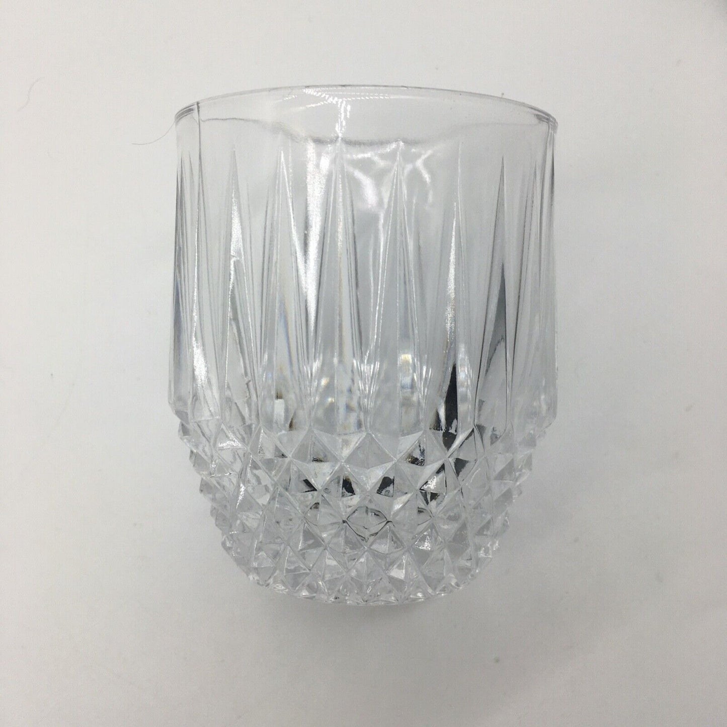 Barware Set of 6 Lowball Whisky Glass Heavy Diamond Point Fancy Cocktail Glasses