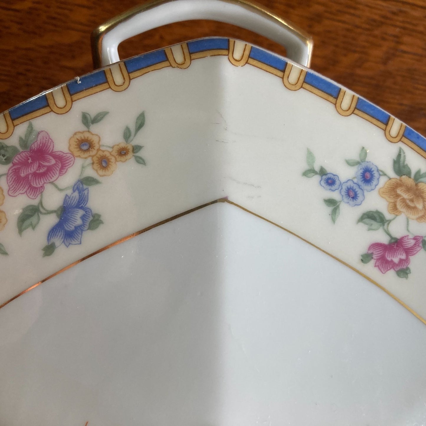 Vintage MZ Altrohlau CMR Lidded Tureen & Matching Tray Floral Design Gold Trim Porcelain Czechoslovakia