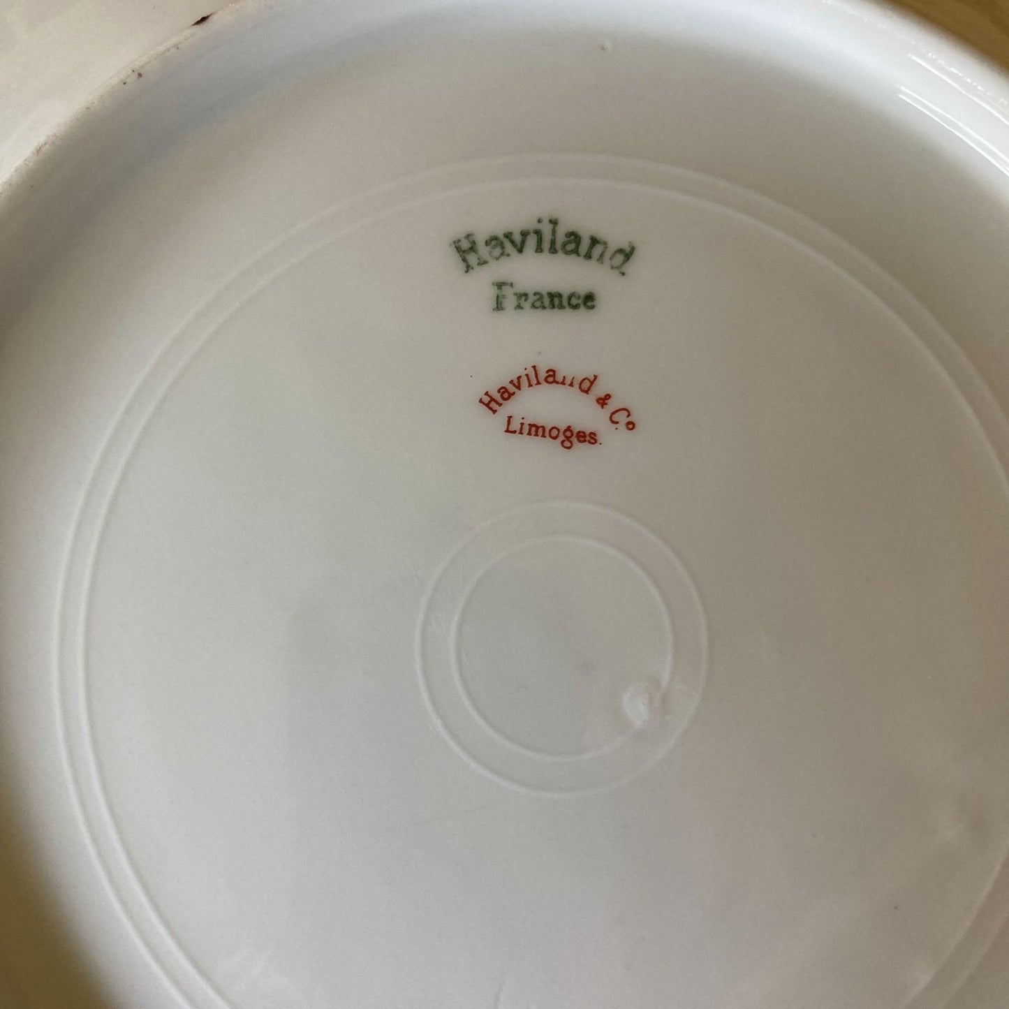 Haviland Limoges France Porcelain Bowl With Floral Design & Gold Accents