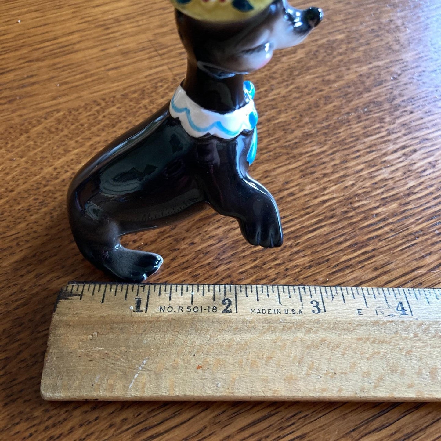 Rare Norcrest Anthropomorphic Sea Lion Salt Pepper Shakers Bonnet Seals H487 VTG