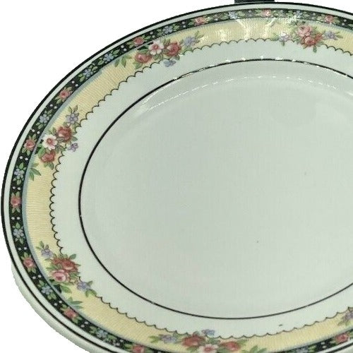 Homer Laughlin L5N USA Two Teacup Settings Bread Dessert Saucer Cup Kwaker Flora