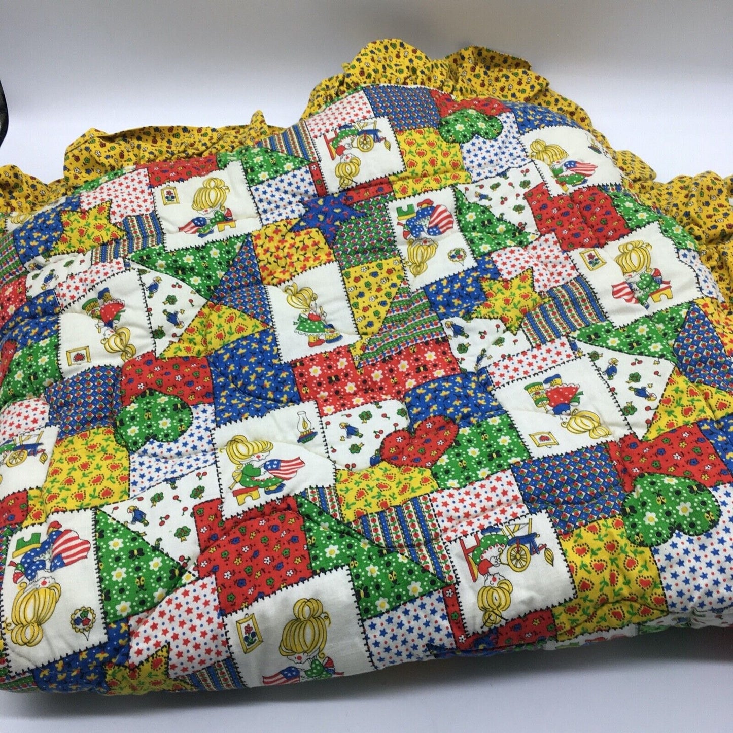 Marshall Field & Company For the Very Young Child's Quilt Betsy Ross Patriotic 43"x35" 1970s