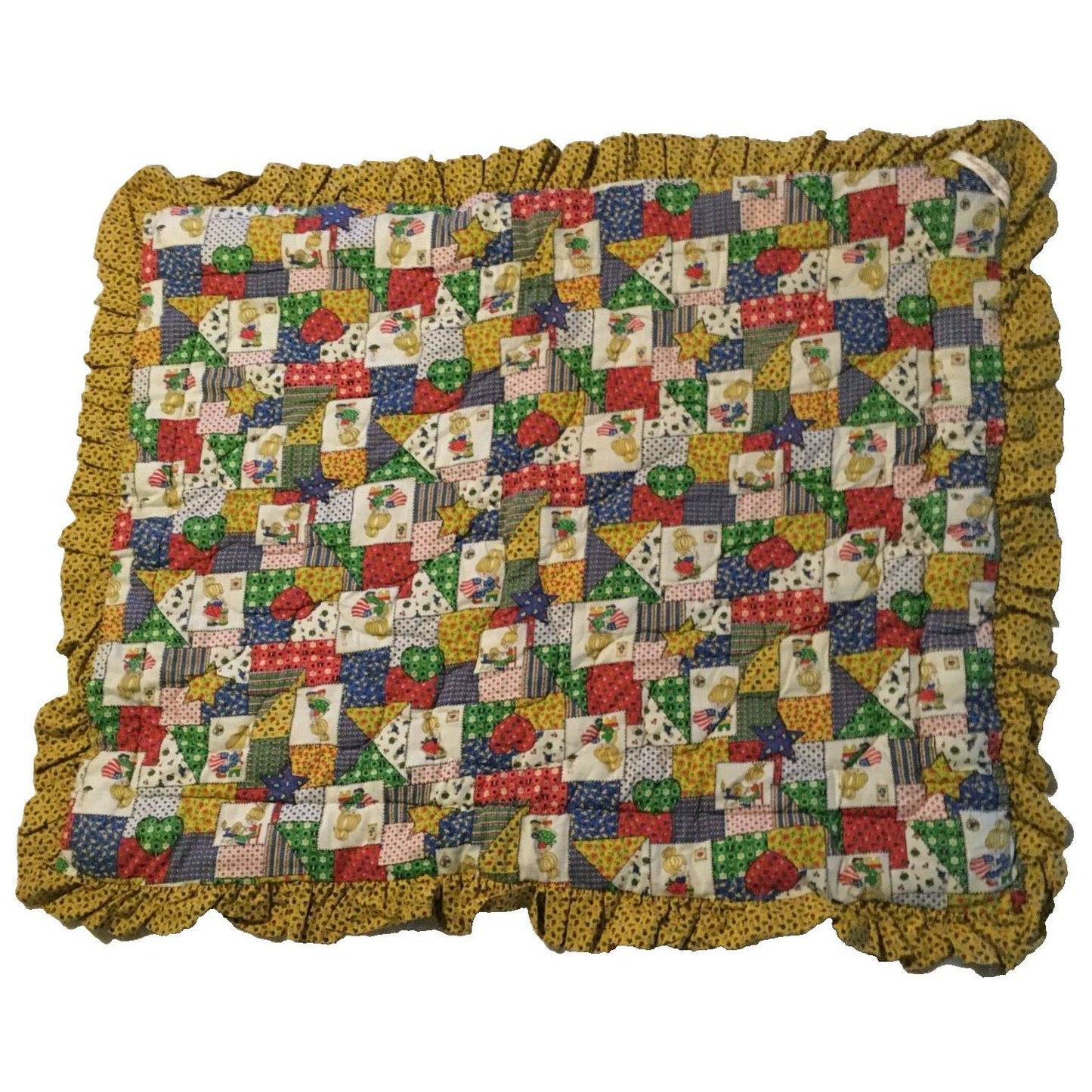 Marshall Field & Company For the Very Young Child's Quilt Betsy Ross Patriotic 43"x35" 1970s