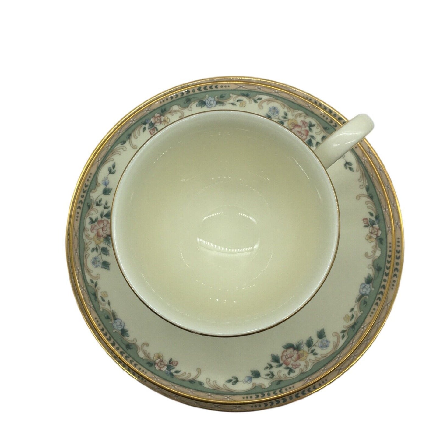 Lenox Trio Tea Cup Saucer Dessert Plate Coffee Retire Spring Vista China Pattern