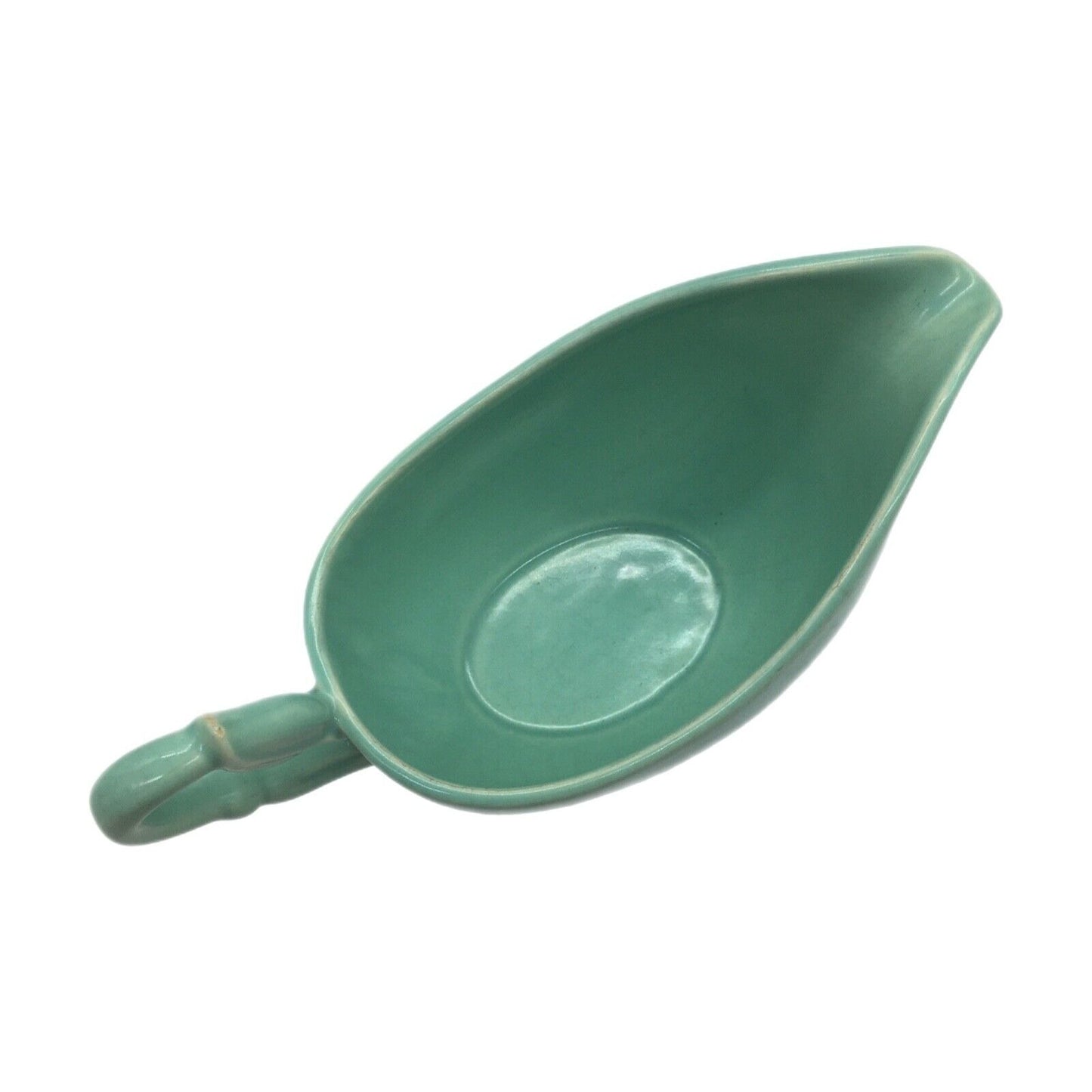 Native California Gravy Boat Vernon Kilns USA Pastel Green Cottage Kitchen