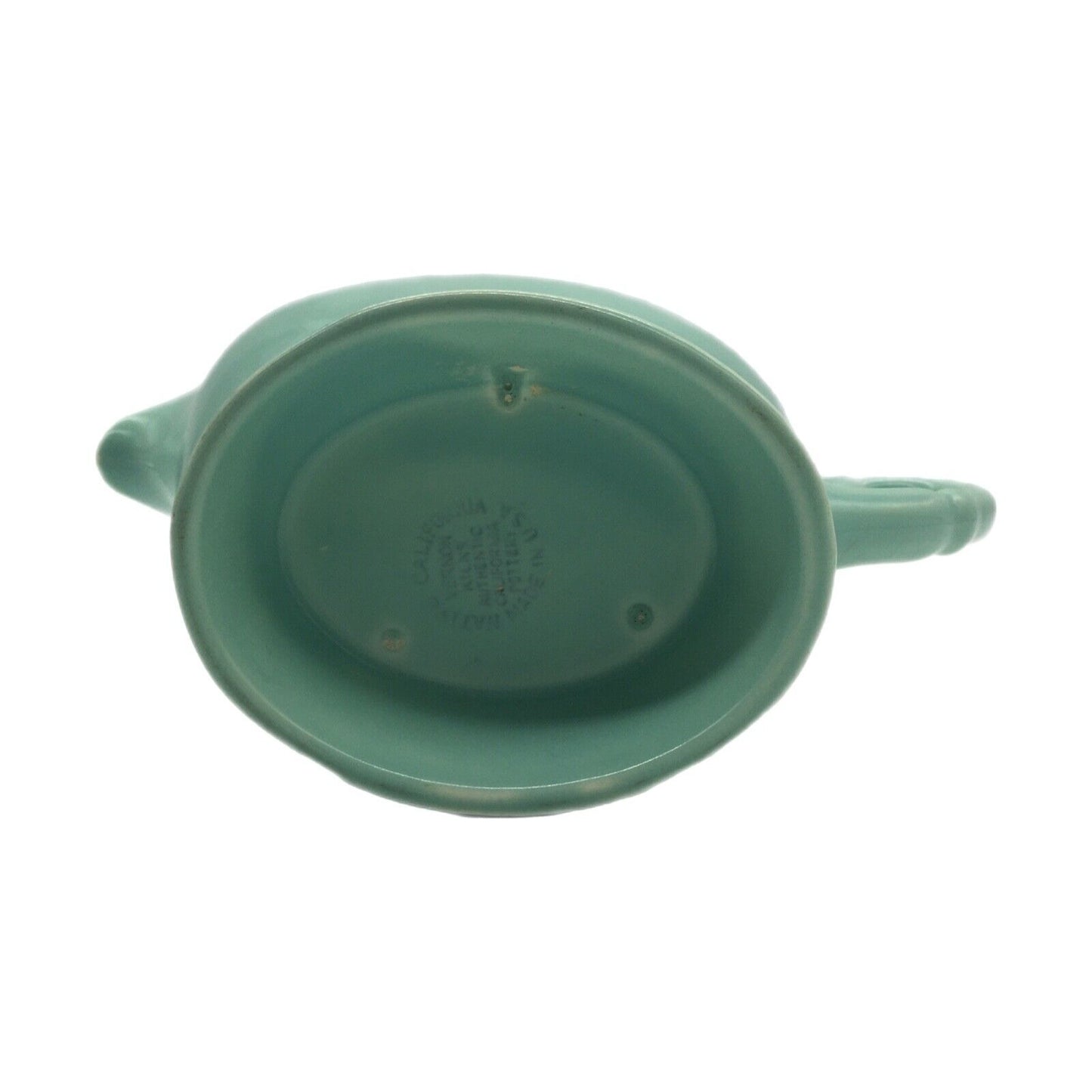 Native California Gravy Boat Vernon Kilns USA Pastel Green Cottage Kitchen