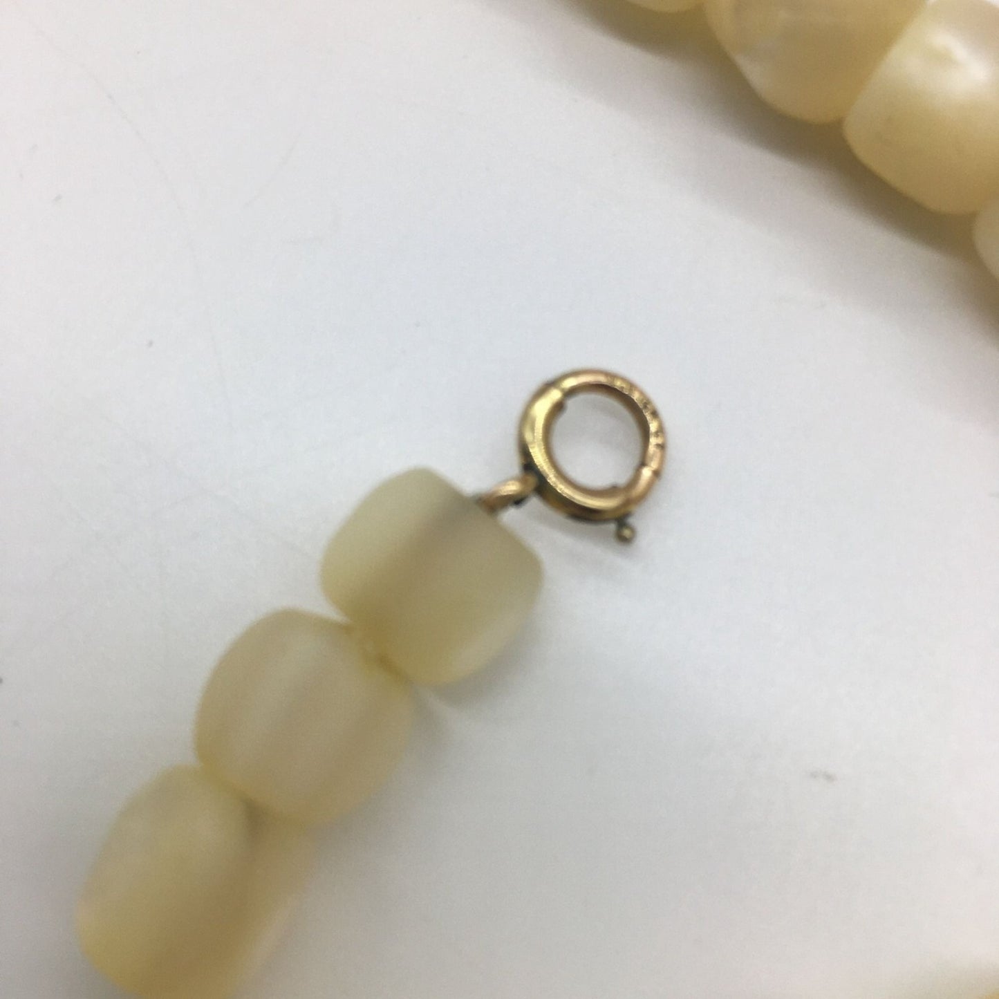 Antique Mother of Pearl Choker Necklace 1920s Various Sizes 44 MOP Bead Handmade