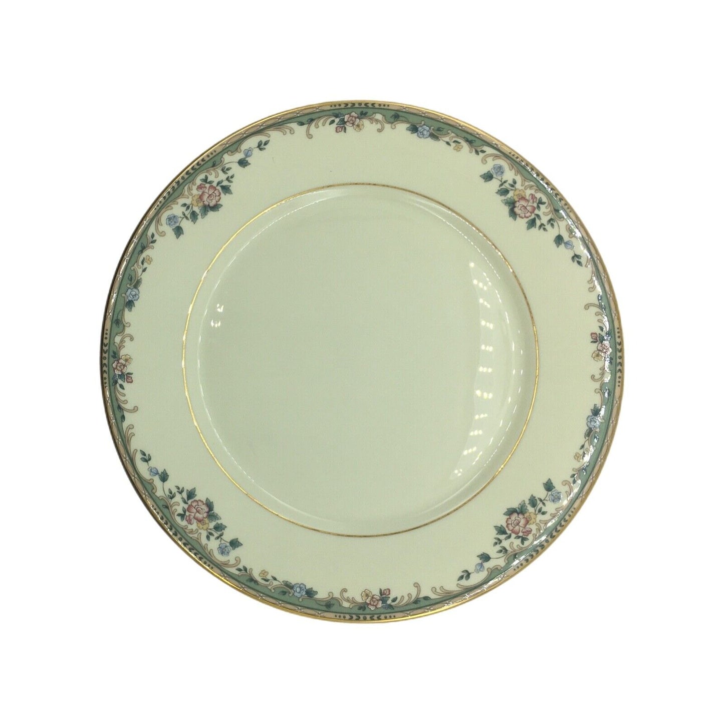 Lenox Spring Vista 11" Dinner Plates Set of 4 Hand Decorated 24K Gold Retired