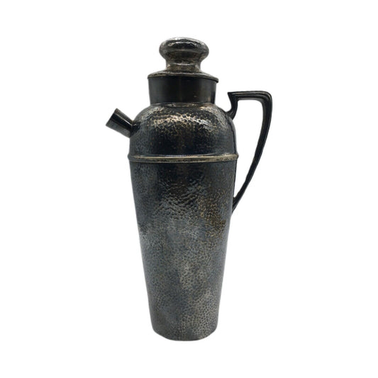 Bernard Rice's Sons Hammered Silverplate Barware Cocktail Shaker PAT 5 13 1924