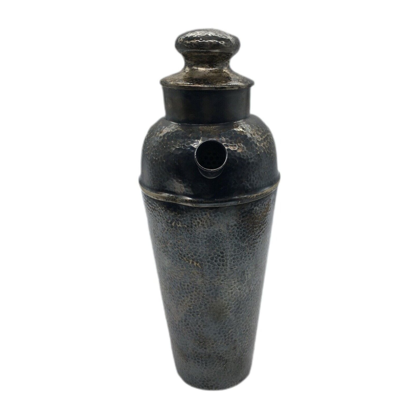 Bernard Rice's Sons Hammered Silverplate Barware Cocktail Shaker PAT 5 13 1924