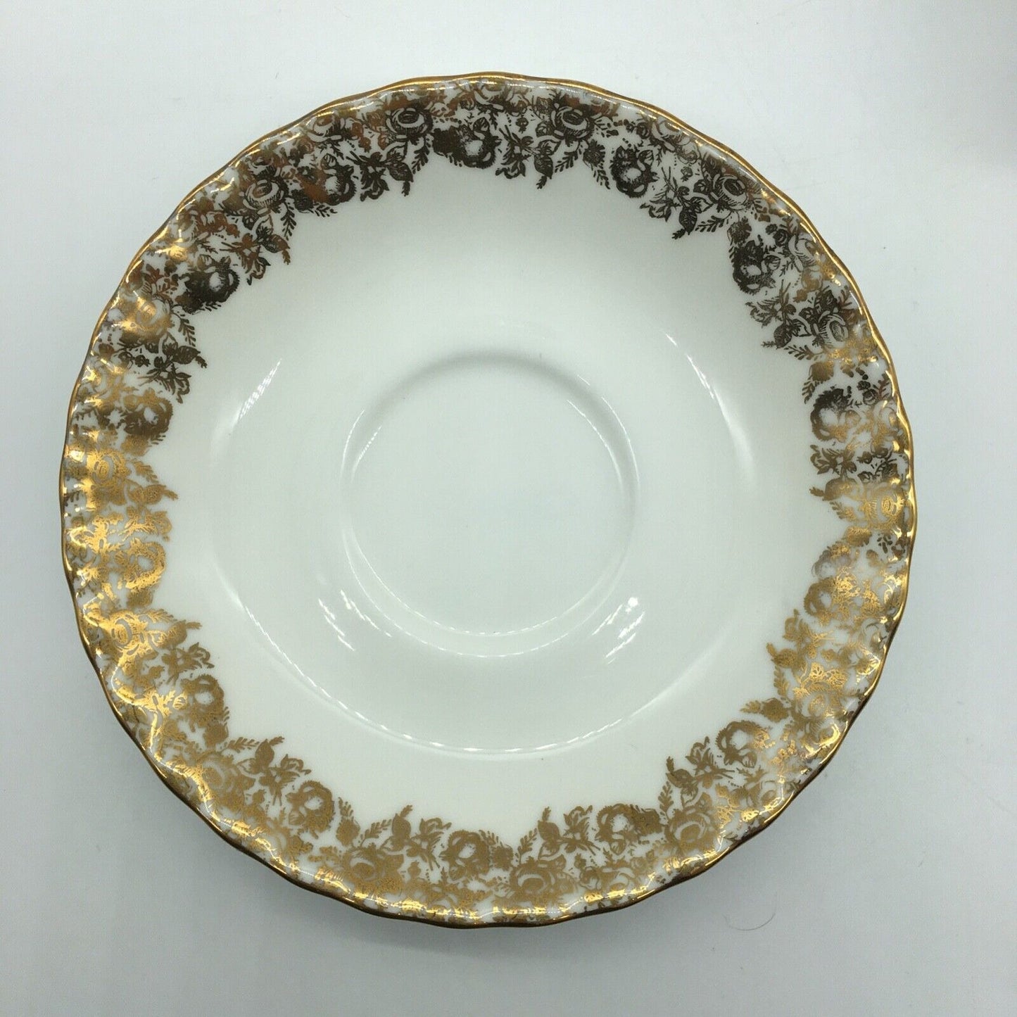 Royal Albert Mother Tea Cup Saucer Set Gold Floral Pattern England Mother's Day