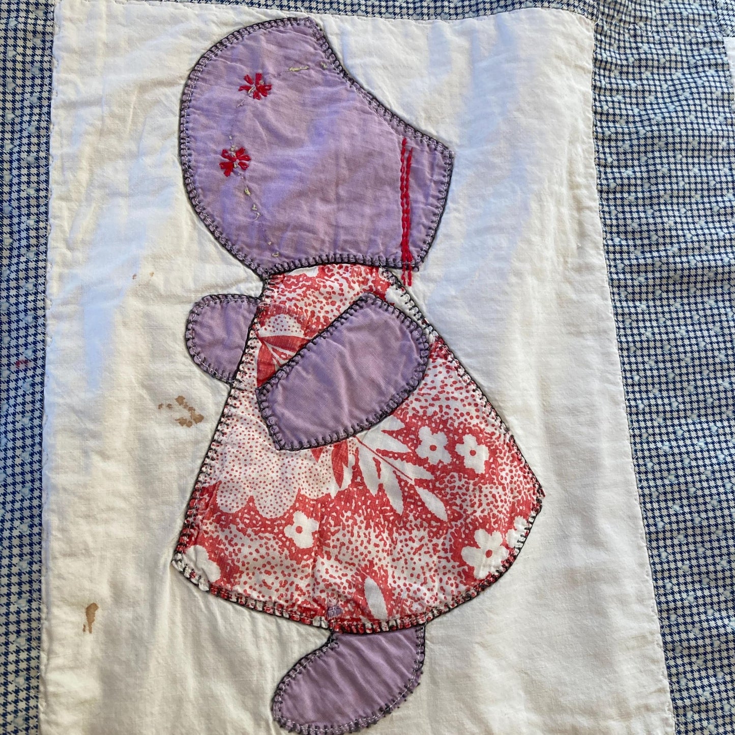 Sun Bonnet Sue 86"L x 77"w Quilt