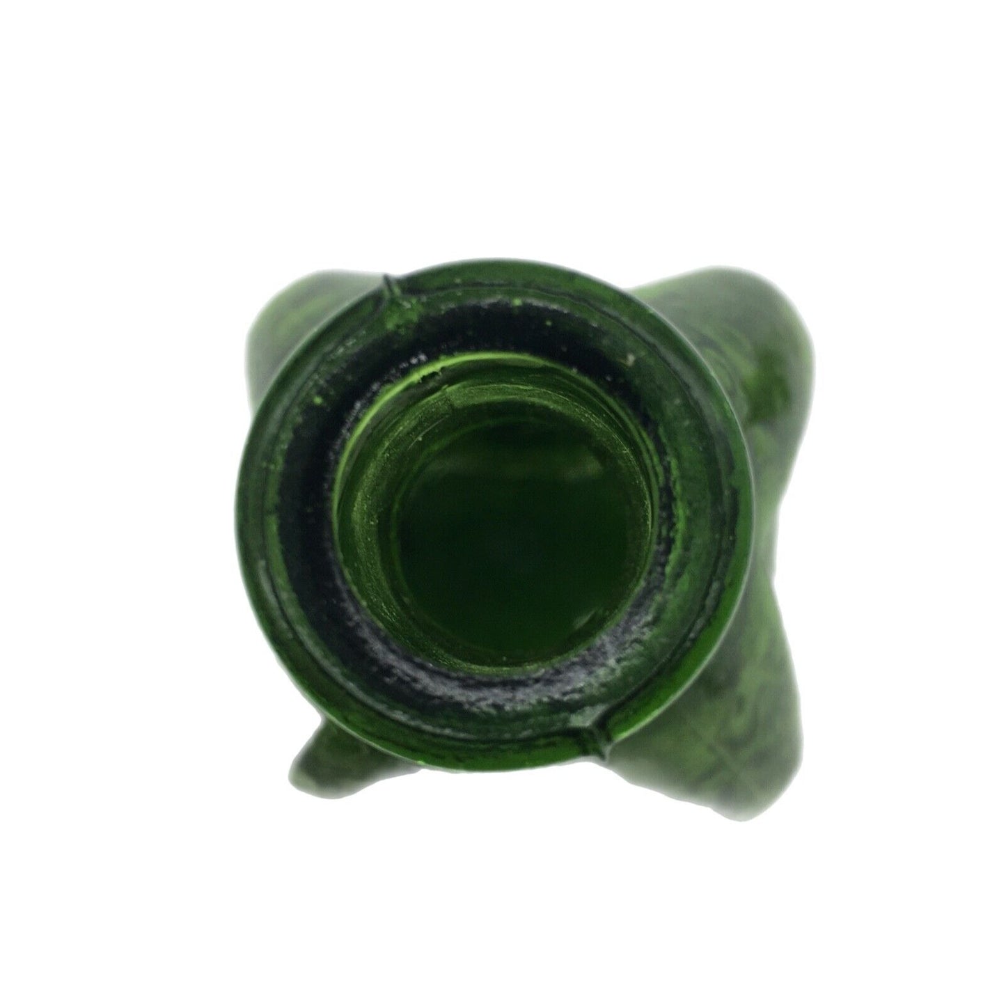 Walbridge Co Green Glass Square Dunsmurical Remedy Bottle original Stopper