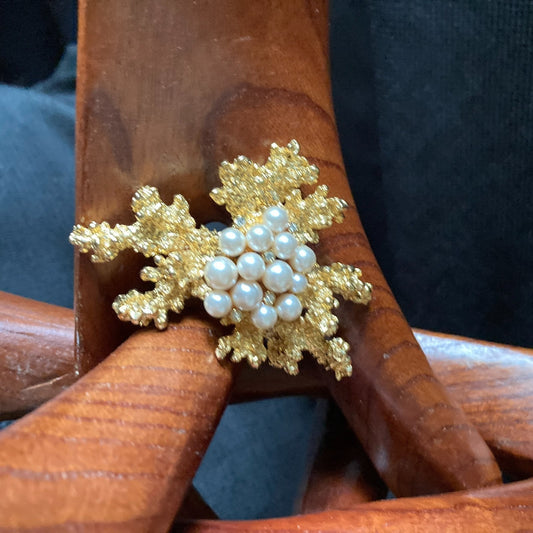 Craft© Designer Brooch 60's Vintage Faux High Fashion Jewelry Demi Parure Set