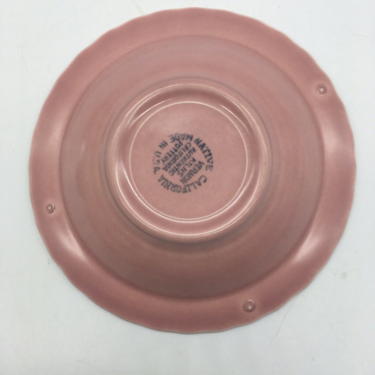 Native California Vernon Kilns Oval Serving Bowl 6 Berry Bowl Cottage Core Vintage